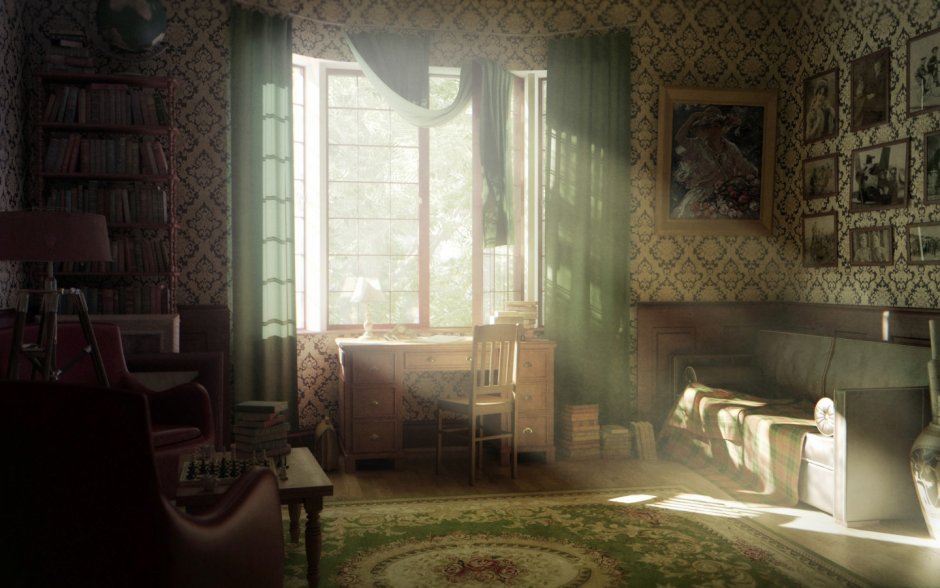 Ретро интерьер