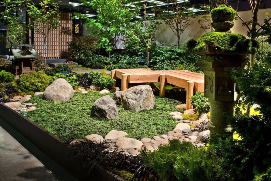 Патио в японском саду