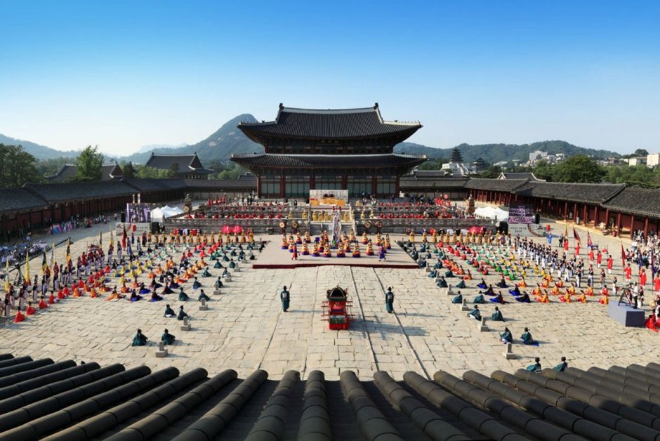 Корея дворец кёнбоккун природа