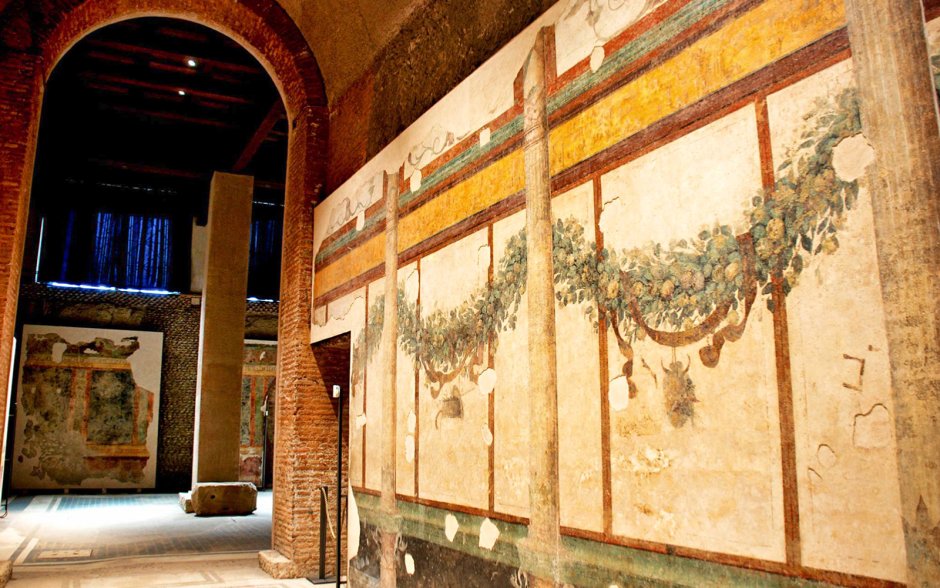 Дом Ливии на Палатине фрески