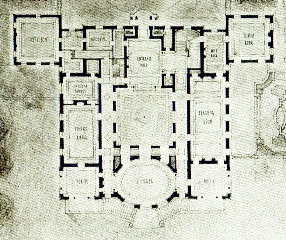 Замок Гоуска план здания