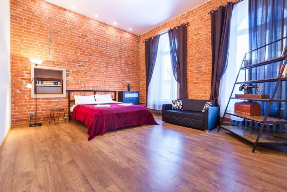 Референсы интерьера лофт