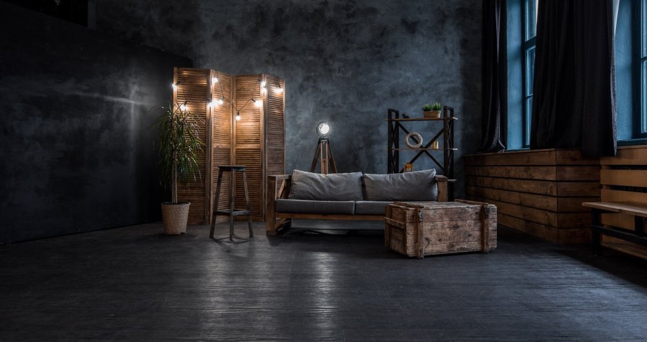 Евродвушка в стиле лофт