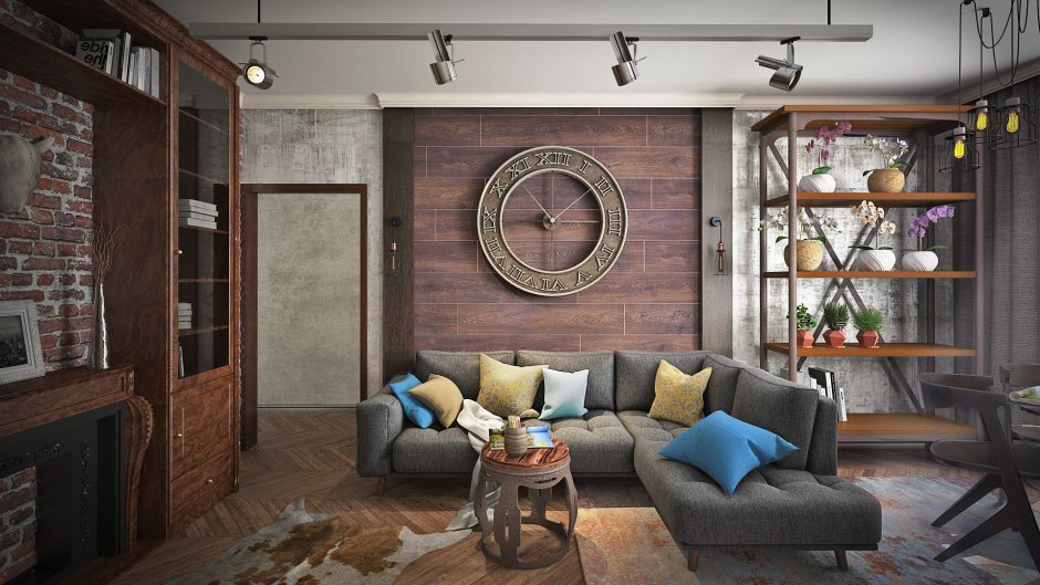 Сталинка в стиле лофт