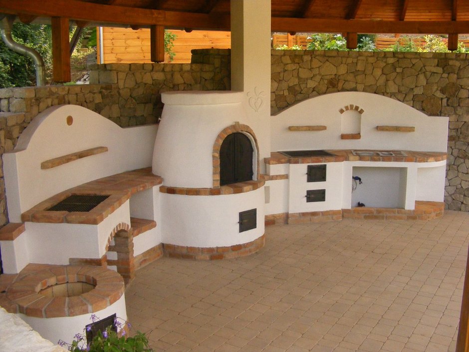 Барбекю комплекс мангал помпейская печь