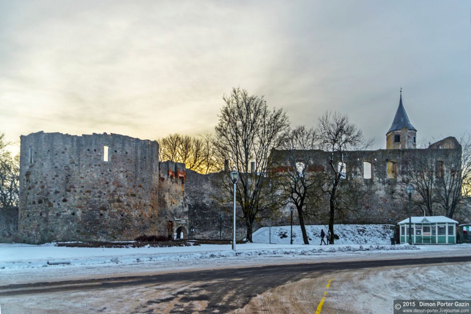 Епископский замок Хаапсалу панорама