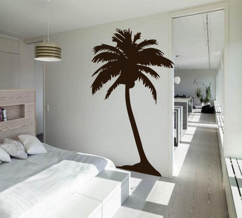 Пальмы на стене
