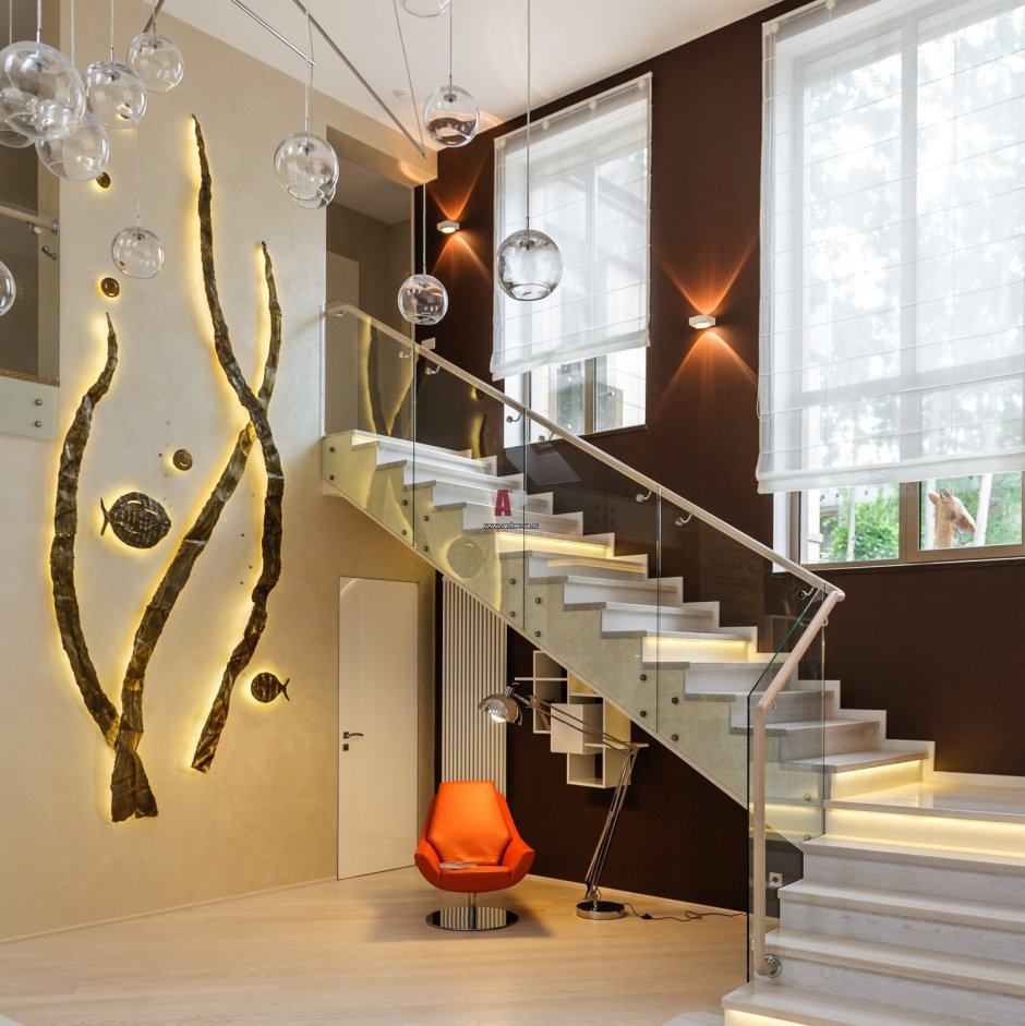 Дизайнерские лестница из алюминия