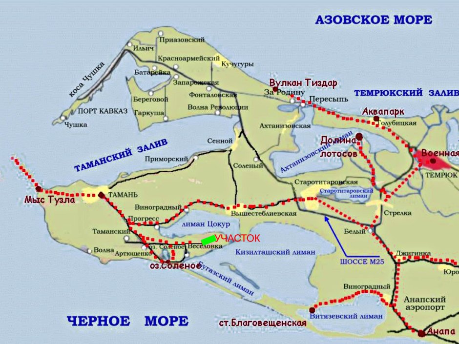 Посёлок Кучугуры Краснодарский край на карте