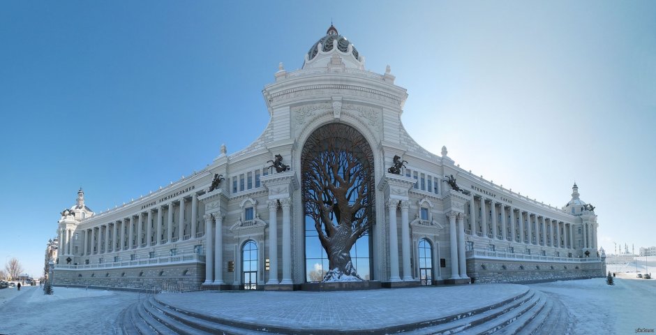 Дворец земледельцев Казань зимой