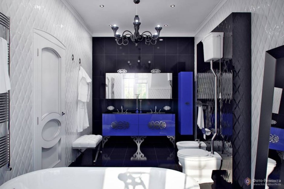 Ванная комната в серых тонах