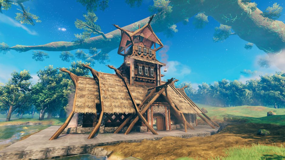 Викинги здания Valheim
