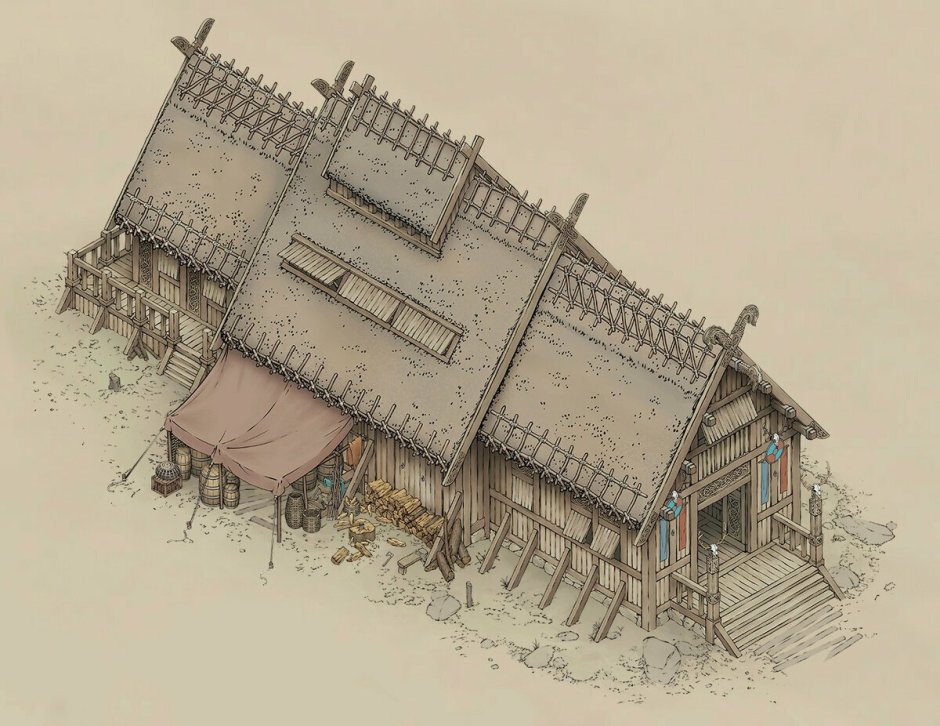 Деревня викингов Valheim