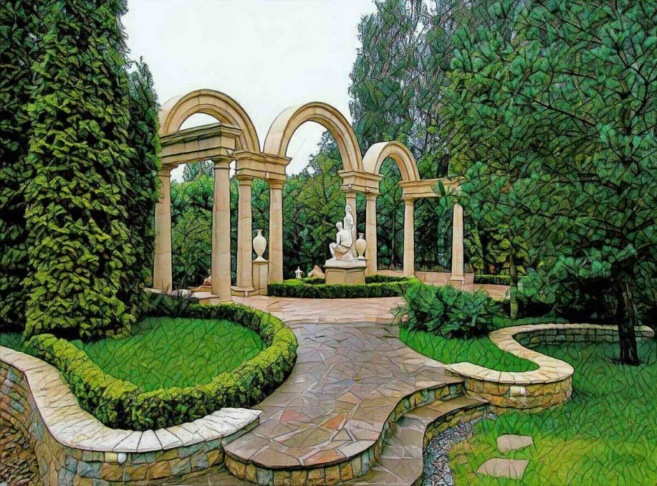 Садово Парковая архитектура древней Греции