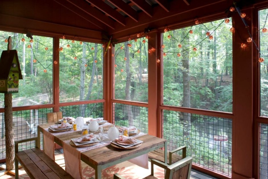 Отделка веранды на даче