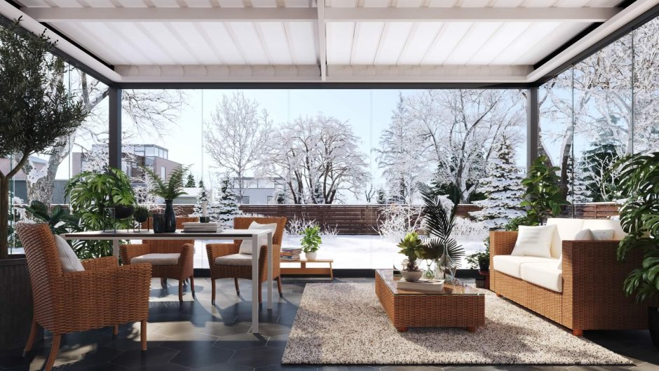 Остекление веранды Рехау