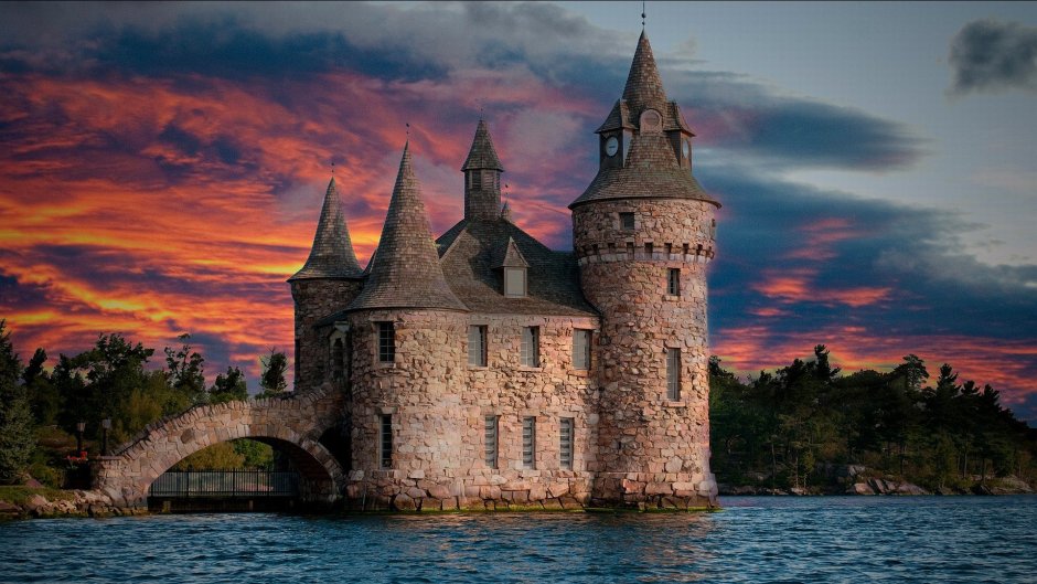 Замок Болдта (Boldt Castle) // тысяча островов (Онтарио)