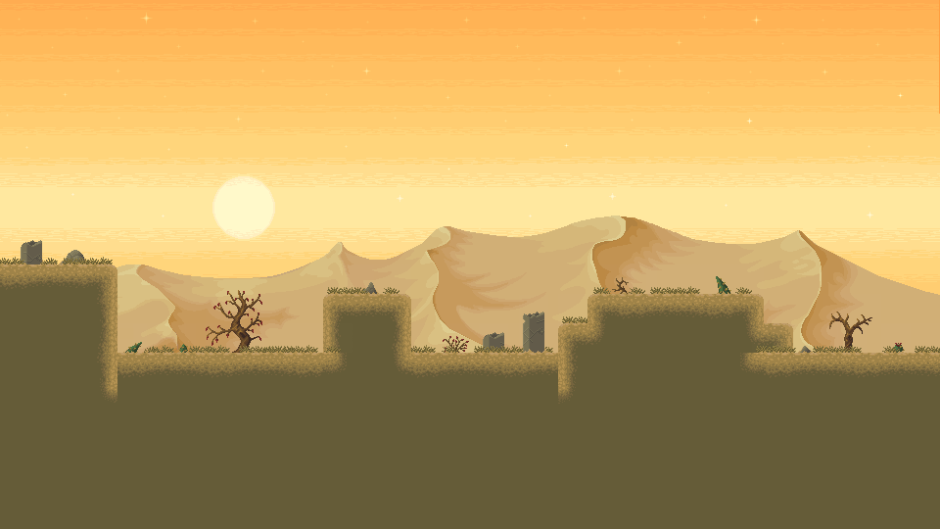 Пустыня Pixel Art platformer
