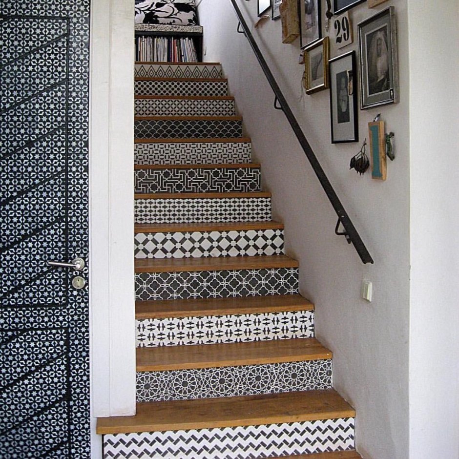 Необычный декор лестницы