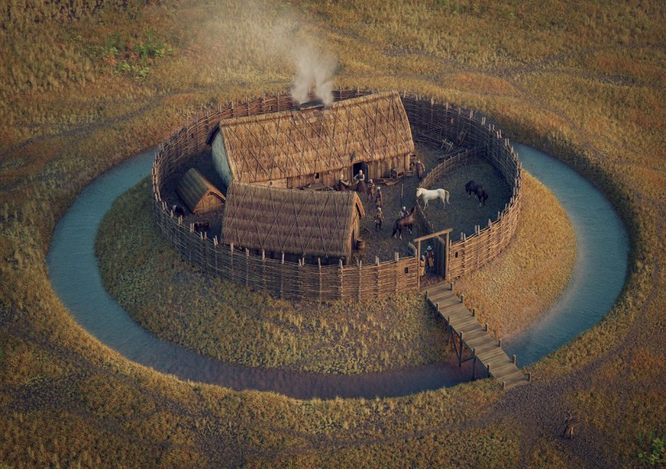 Деревянный замок викингов