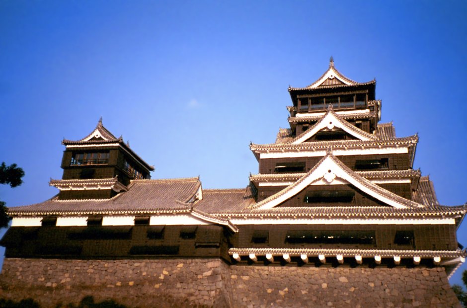 Замок древней Японии Кумамото