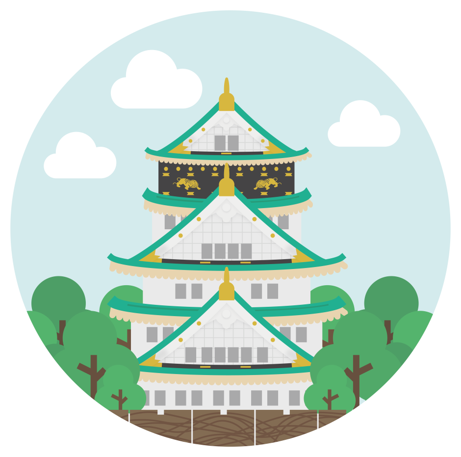 Японский замок картинки