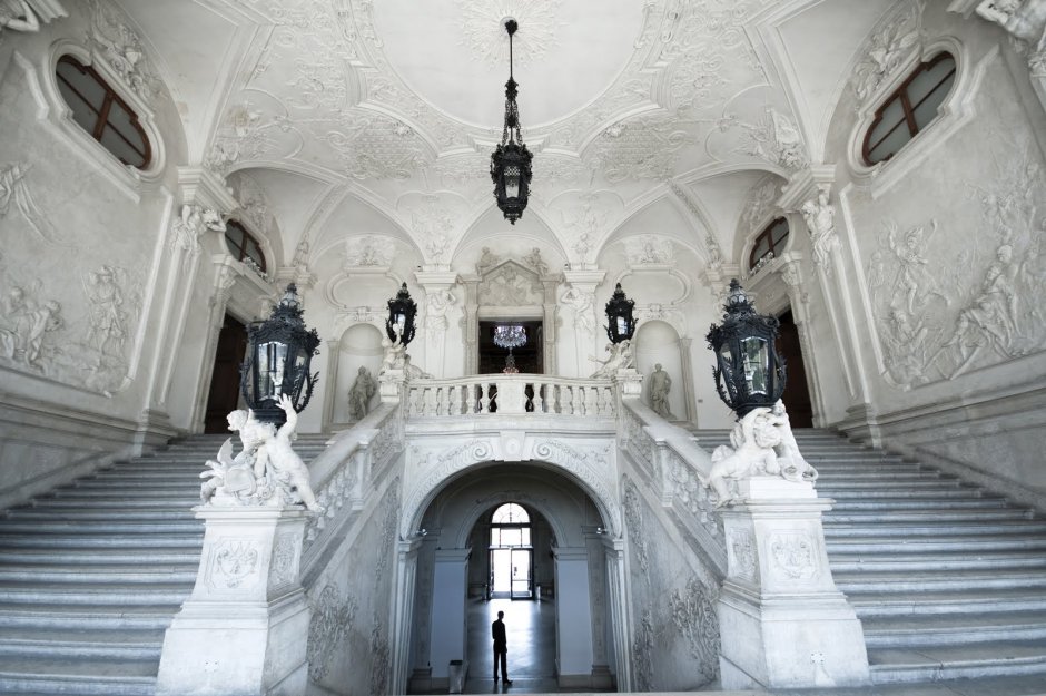 Замок Бельведер Вена внутри