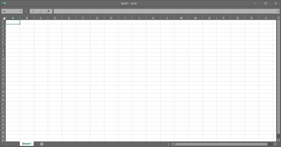 Интерфейс MS excel 2010