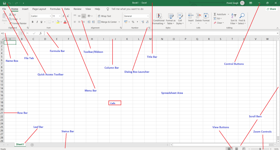 Средства рисования в MS excel