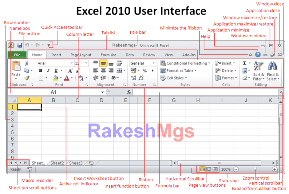 Скриншот программы excel 2010