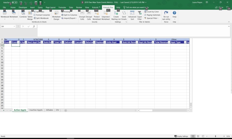 MS excel Скриншот