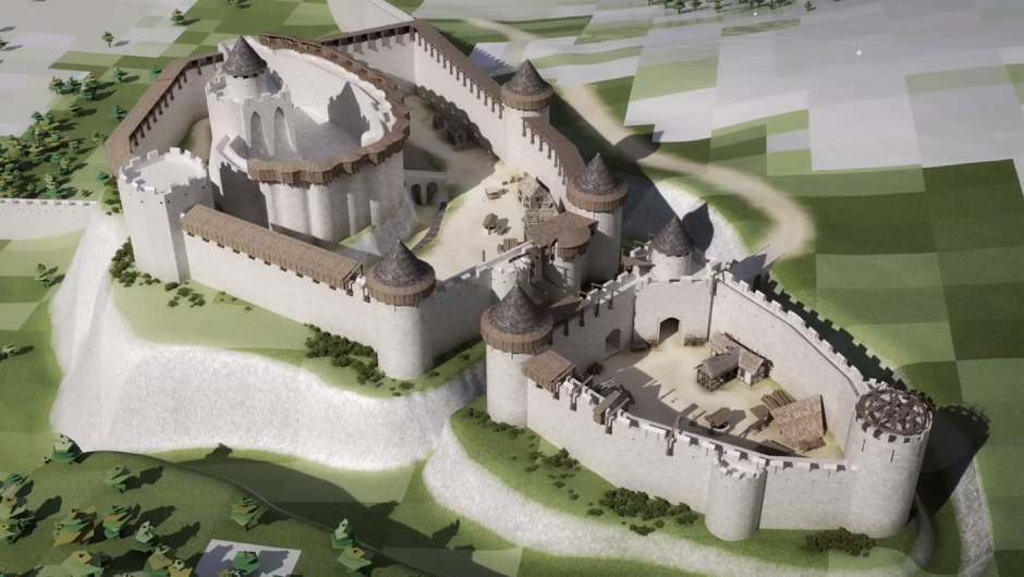 Шато Гайар замок реконструкция
