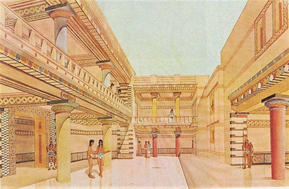 Кносс Крит реконструкция дворца