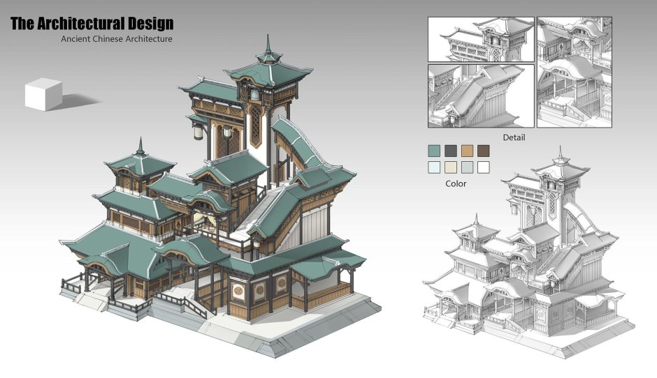 Китайская архитектура концепт арт