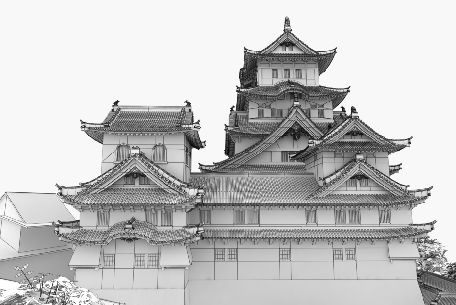 3d модель Japan Castle