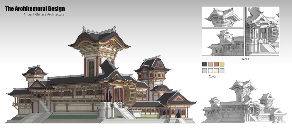 Японский замок арт план