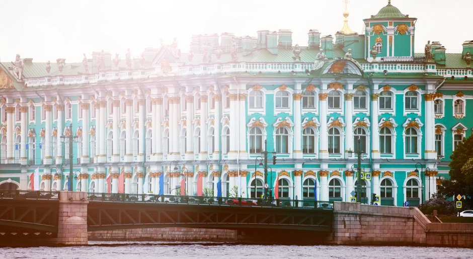 Санкт-Петербург 80х Нева у зимнего дворца