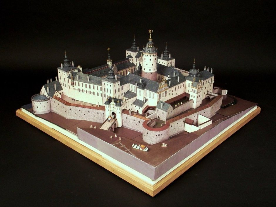 Средневековый замок Low Poly