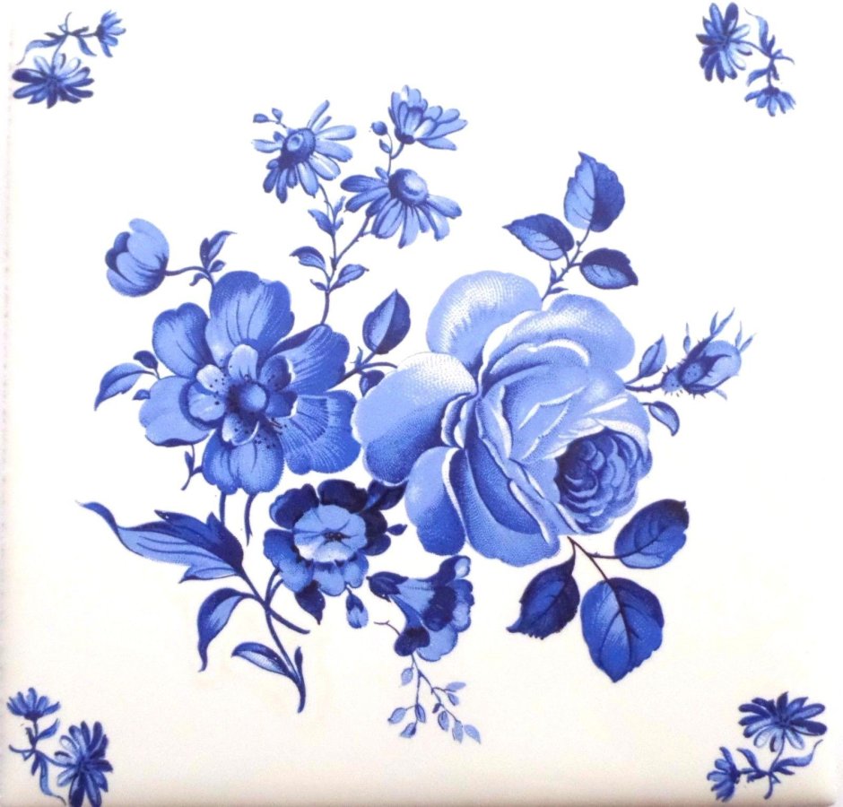 Delft Blue цветы