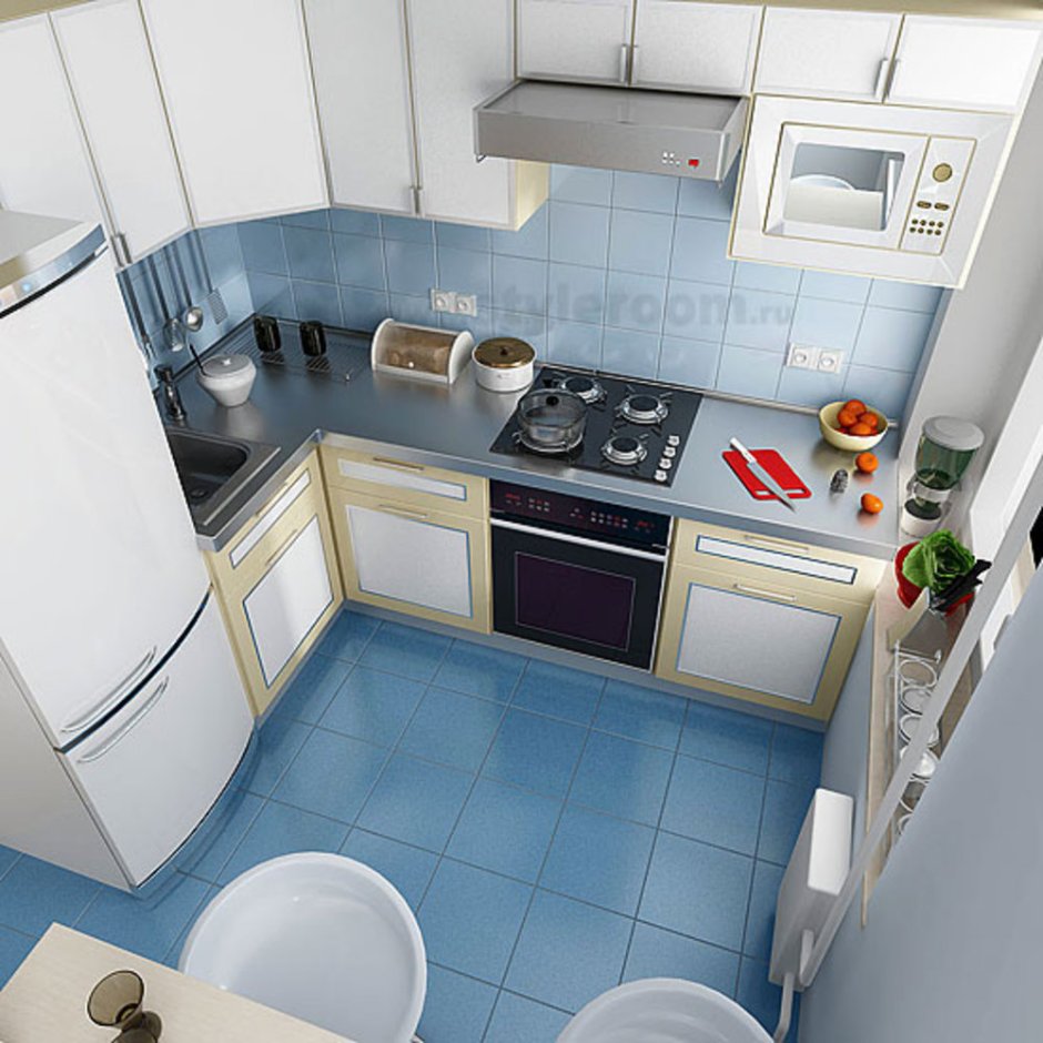 Планировка кухни 6 м2