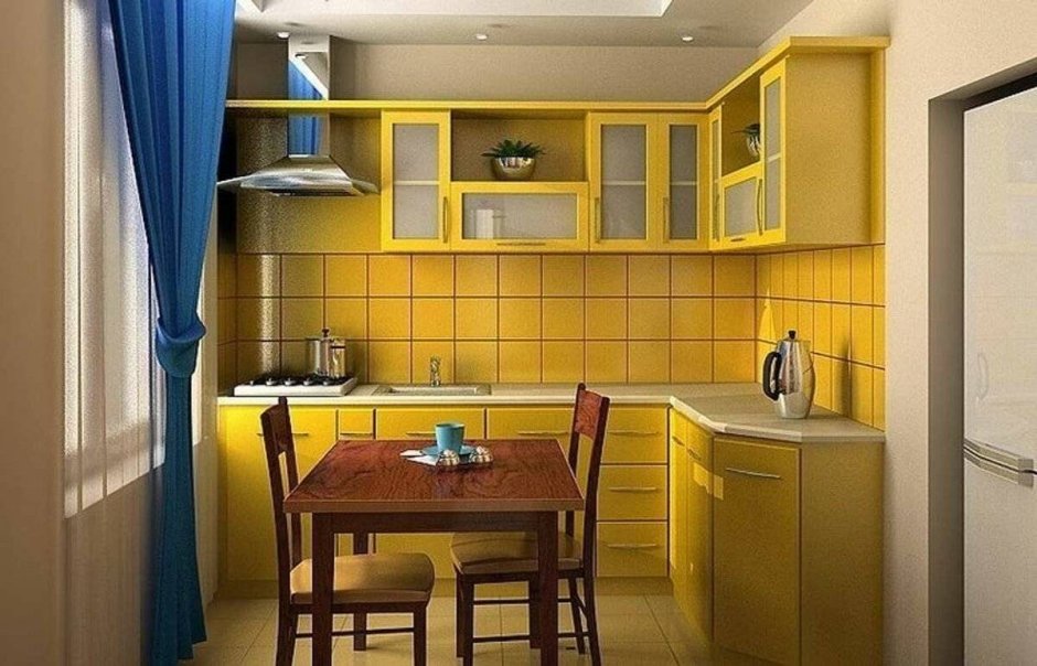 Интерьер малогабаритной кухни