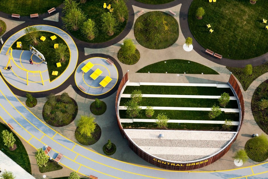 Парк Navy Yards Central Green