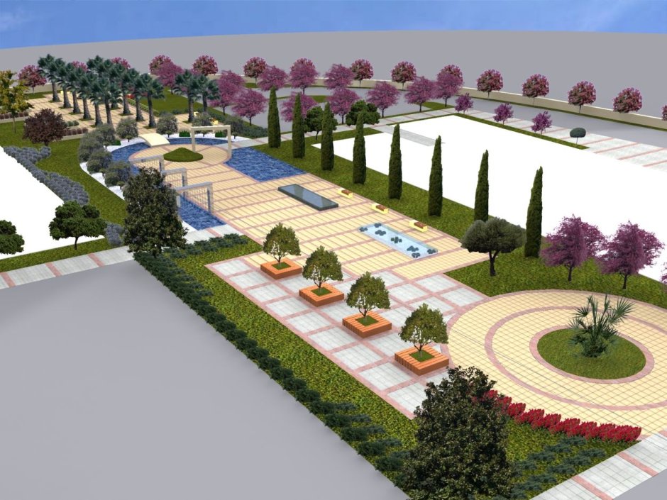 Скандинавский сад Front Yard