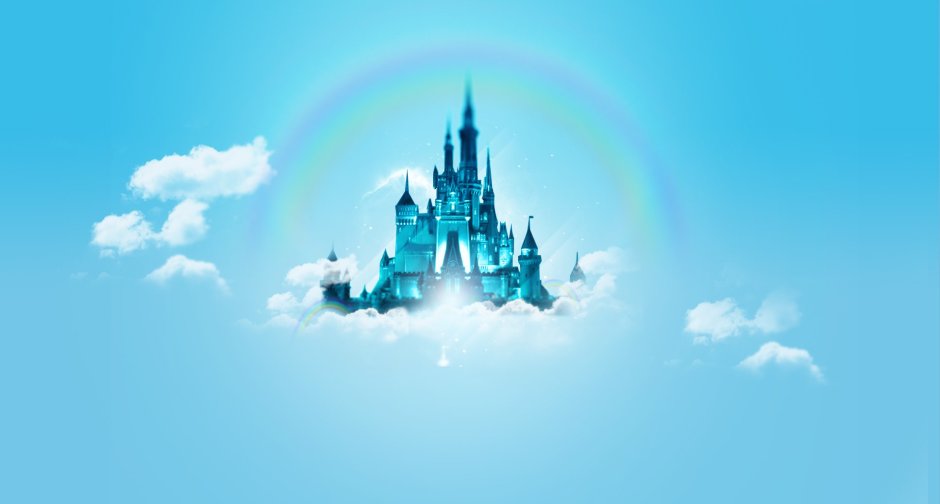 Сказочный замок в облаках