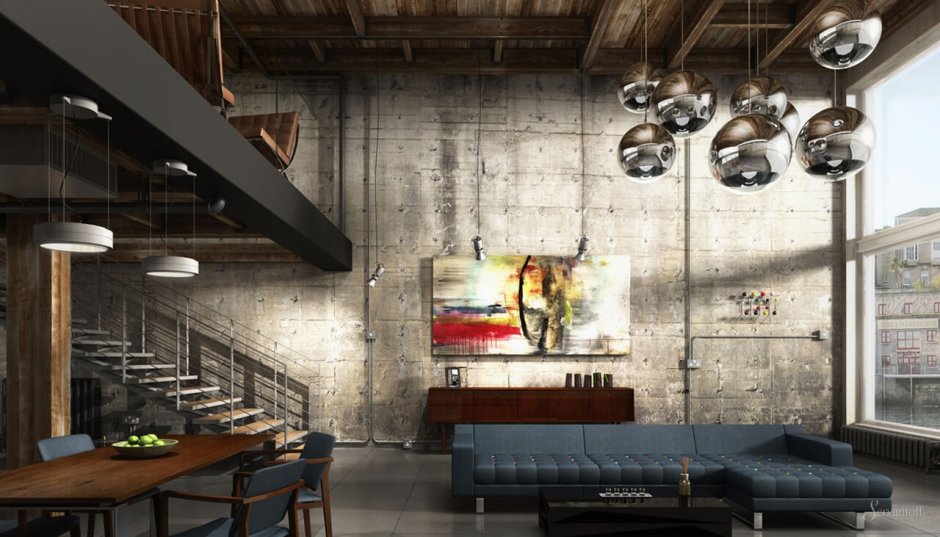 Loft интерьер