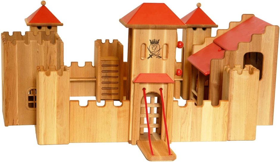 Деревянный конструктор Plan Toys "Рыцарский замок"