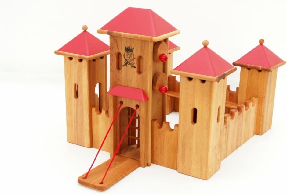 Деревянный замок игрушечный