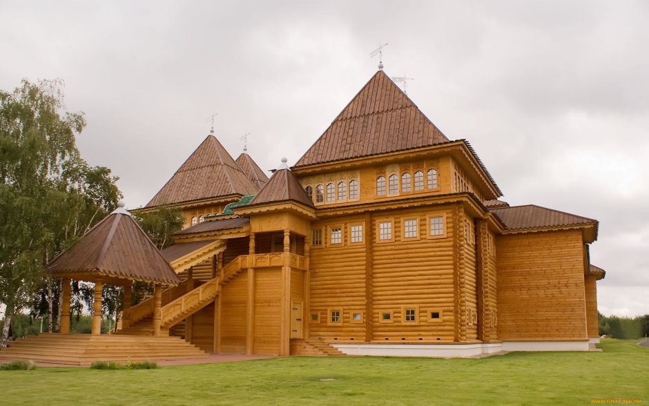 Парк Коломенское деревянные строения
