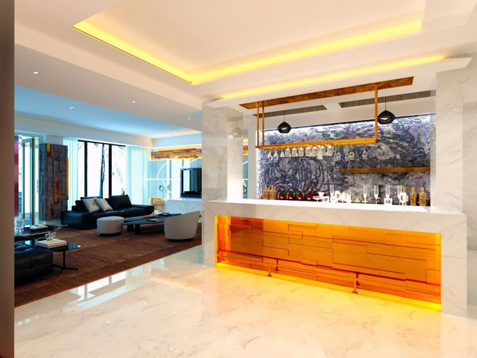 Аква мандарин интерьер