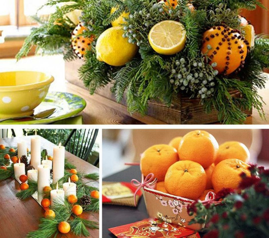 Апельсин и мандарин